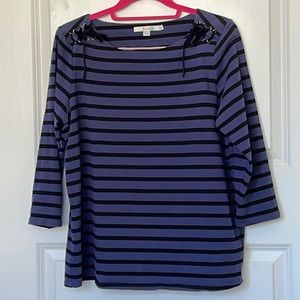 Boden Striped Top Ties at Shoulders 10